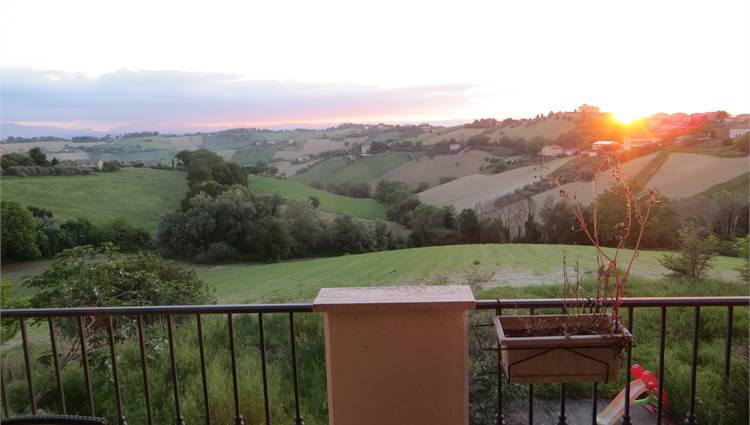 vista dal balcone del living