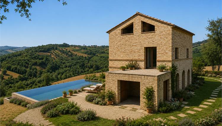 proiezioni con piscina retro